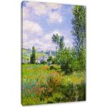 Pixxprint Leinwandbild »Claude Monet - Aussicht von Vétheuil- Impression«, Wanddekoration (1 St), Leinwandbild fertig bespannt, inkl. Zackenaufhänger