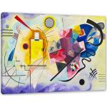 Pixxprint Leinwandbild »Wassily Kandinsky - Gelb-Rot-Blau«, Wanddekoration (1 Stück), Leinwandbild fertig bespannt, inkl. Zackenaufhänger
