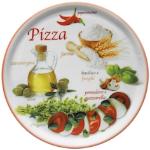 Bunte MamboCat Runde Pizzateller 33 cm aus Porzellan spülmaschinenfest 