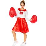 Reduzierte Rote Amscan Grease Cheerleader-Kostüme für Damen Größe M 