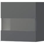 Anthrazitfarbene Moderne Places of Style Hängevitrinen matt aus Glas Breite 50-100cm, Höhe 50-100cm, Tiefe 0-50cm 