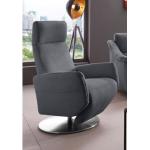 Reduzierte Graue Moderne Sit & More Nachhaltige Fernsehsessel verstellbar aus MDF Breite 50-100cm, Höhe 100-150cm, Tiefe 50-100cm 
