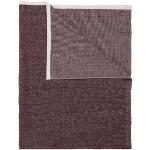 Auberginefarbene Marc O'Polo Nachhaltige Decken aus Textil 130x170 