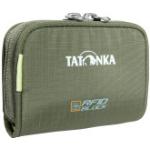 Olivgrüne Unifarbene Tatonka Plain Mini Geldbörsen mit Reißverschluss mit RFID-Schutz 