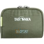 Olivgrüne Tatonka Plain Mini Geldbörsen mit Reißverschluss mit RFID-Schutz 
