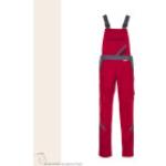 Rote Gepunktete Planam Highline Arbeitslatzhosen mit Klettverschluss für Damen Größe XXL 