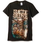 Plastic Head Herren, T-Shirt, Suicide Silence Viking, Schwarz, L