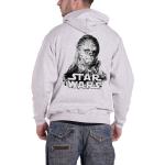 Graue Star Wars Chewbacca T-Shirts für Herren Größe L 