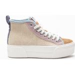 Reduzierte Beige No Name Bio High Top Sneaker & Sneaker Boots aus Textil für Damen Größe 39 