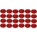 Rote Shabby Chic Tamled Runde Platzteller & Dekoteller 33 cm 24-teilig 