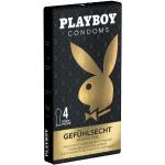Playboy *Gefühlsecht* (Passform) - Kleinpackung mit Komfort-Kondomen 4 St Kondome