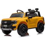 Gelbe Mercedes Benz Merchandise Ranger Elektroautos für Kinder 