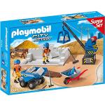 Bunte Playmobil Baustellen Spielzeugfiguren 