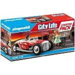 PLAYMOBIL 71078 City Life Starter Pack Hot Rod, Konstruktionsspielzeug