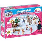 Bunte Playmobil Heidi Adelheid Spiele Adventskalender aus Pappe für 3 - 5 Jahre 