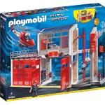 Weiße Playmobil City Action Hubschrauber 