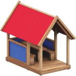 Rote Spielhäuser & Kinderspielhäuser aus Holz 