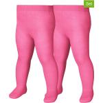 Reduzierte Pinke Gemusterte Kinderstrumpfhosen aus Baumwolle Größe 110 