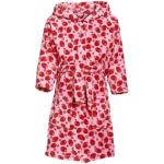 Reduzierte Pinke Playshoes Kinderbademäntel mit Kapuze mit Knopf aus Fleece maschinenwaschbar für Mädchen 