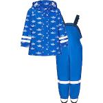 Reduzierte Blaue Wasserdichte Playshoes Kinderkapuzenjacken mit Hai-Motiv mit Reißverschluss Größe 98 