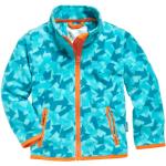 Türkise Camouflage Atmungsaktive Playshoes Camouflage Jacken für Kinder aus Fleece Größe 86 