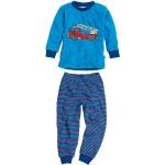 Blaue Playshoes Feuerwehr Kinderschlafanzüge & Kinderpyjamas aus Frottee für Babys Größe 104 