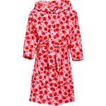 Reduzierte Rosa Playshoes Kinderbademäntel mit Kapuze mit Knopf aus Fleece für Mädchen Größe 80 