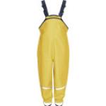 Gelbe Wasserdichte Playshoes Kinderregenhosen gefüttert aus Fleece für Jungen Größe 98 