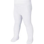 Reduzierte Weiße Playshoes Gemusterte Kinderstrumpfhosen aus Baumwolle Größe 56 