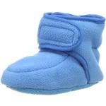 Aquablaue Playshoes Krabbelschuhe aus Fleece für Babys Größe 18 