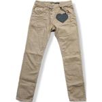 Braune PLEASE Boyfriend-Jeans aus Baumwollmischung für Damen Größe S 