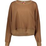 Braune Oversize PLEASE Rundhals-Ausschnitt Damensweatshirts Cropped Größe L 