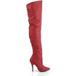 Pleaser » LEGEND-8899 Leder Overknee Stiefel Rot« Overkneestiefel aus echtem Leder, rot