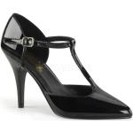 Schwarze Elegante Pleaser Vanity High Heels & Stiletto-Pumps Leicht für Damen Größe 46 