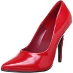 Rote Pleaser Seduce High Heels & Stiletto-Pumps für Damen Größe 45 mit Absatzhöhe über 9cm 