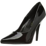 Schwarze Pleaser Seduce High Heels & Stiletto-Pumps für Damen Größe 45 mit Absatzhöhe über 9cm 