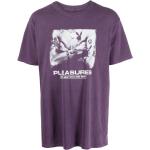 Reduzierte Violette Kurzärmelige Playboy T-Shirts für Herren Größe XL für den für den Sommer 