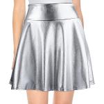 Silberne Mini Festliche Röcke Metallic maschinenwaschbar für Damen Größe XL 