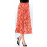 Korallenrote Elegante Slip Skirts & Satinröcke aus Satin für Damen Größe XXL 