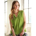 Pistaziengrüne Basler Kurzarmblusen aus Polyester maschinenwaschbar für Damen für den für den Winter 