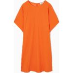 Orange Elegante COS Mini Plisseekleider mit Reißverschluss für Damen Größe XS 