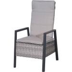 Reduzierte Anthrazitfarbene Polyrattan Sessel aus Polyrattan mit Armlehne Breite 100-150cm, Höhe 100-150cm, Tiefe 50-100cm 