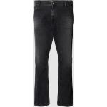 Anthrazitfarbene Tommy Hilfiger TOMMY JEANS 5-Pocket Jeans mit Reißverschluss aus Denim für Herren Große Größen 