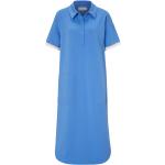 Reduzierte Himmelblaue Unifarbene Casual Kurzärmelige Pluto Mini Minikleider & kurze Kleider aus Jersey für Damen Größe XL 