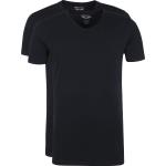 Schwarze Unifarbene Kurzärmelige PME Legend V-Ausschnitt T-Shirts für Herren Größe 3 XL 2-teilig 