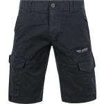 Marineblaue Unifarbene PME Legend Cargo-Shorts für Herren 
