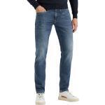 Blaue Hüftjeans & Low Waist Jeans mit Reißverschluss aus Baumwolle für Herren Größe L Weite 36 