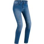 Graue Slim Fit Jeans aus Denim für Damen Größe XXL 