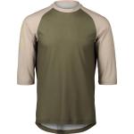 POC Men's Essential Enduro 3/4 Light Jersey Epidote Green/Light Sandstone Beige L