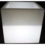 Weiße 50 cm point-garden Kunststoffblumenkübel 50 cm aus Kunststoff Indoor 